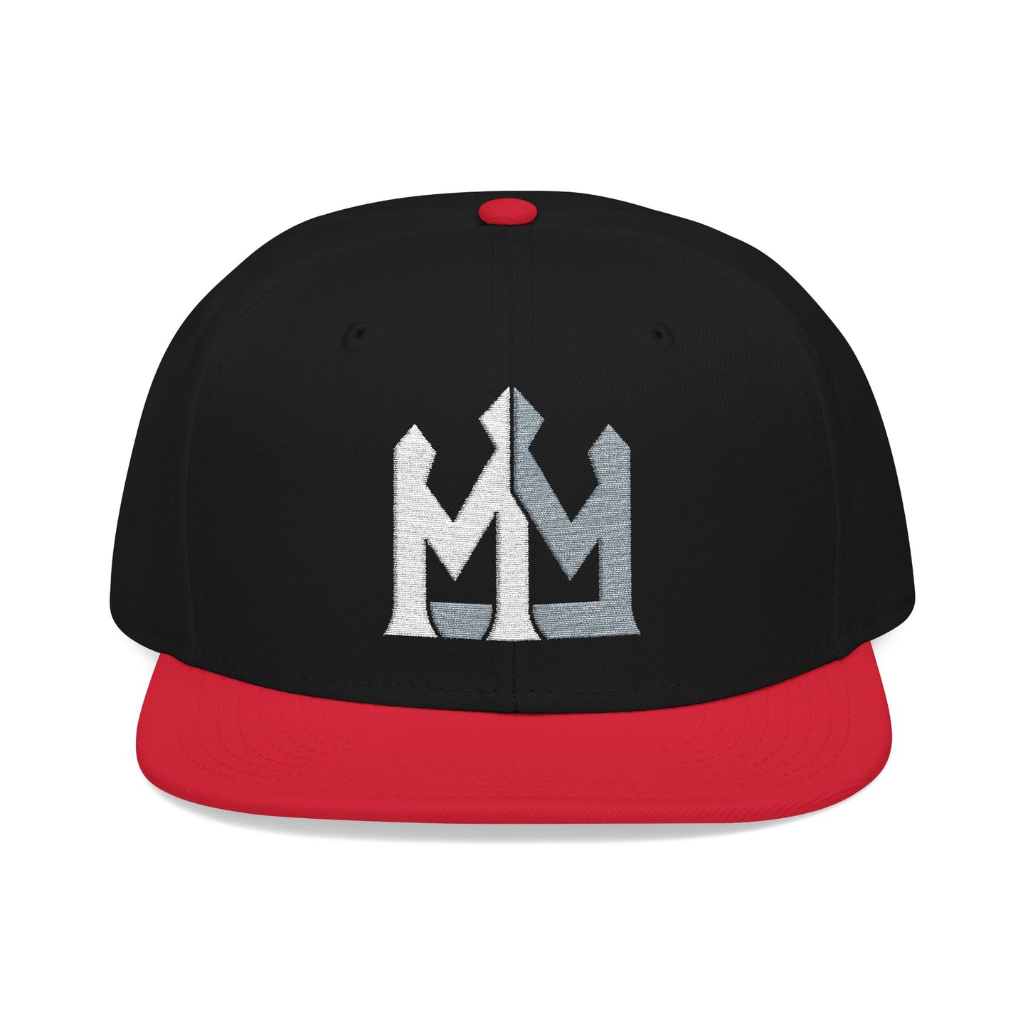 Embroidered Kxng's Crown Snapback Hat — Silver / White Streetwear Cap