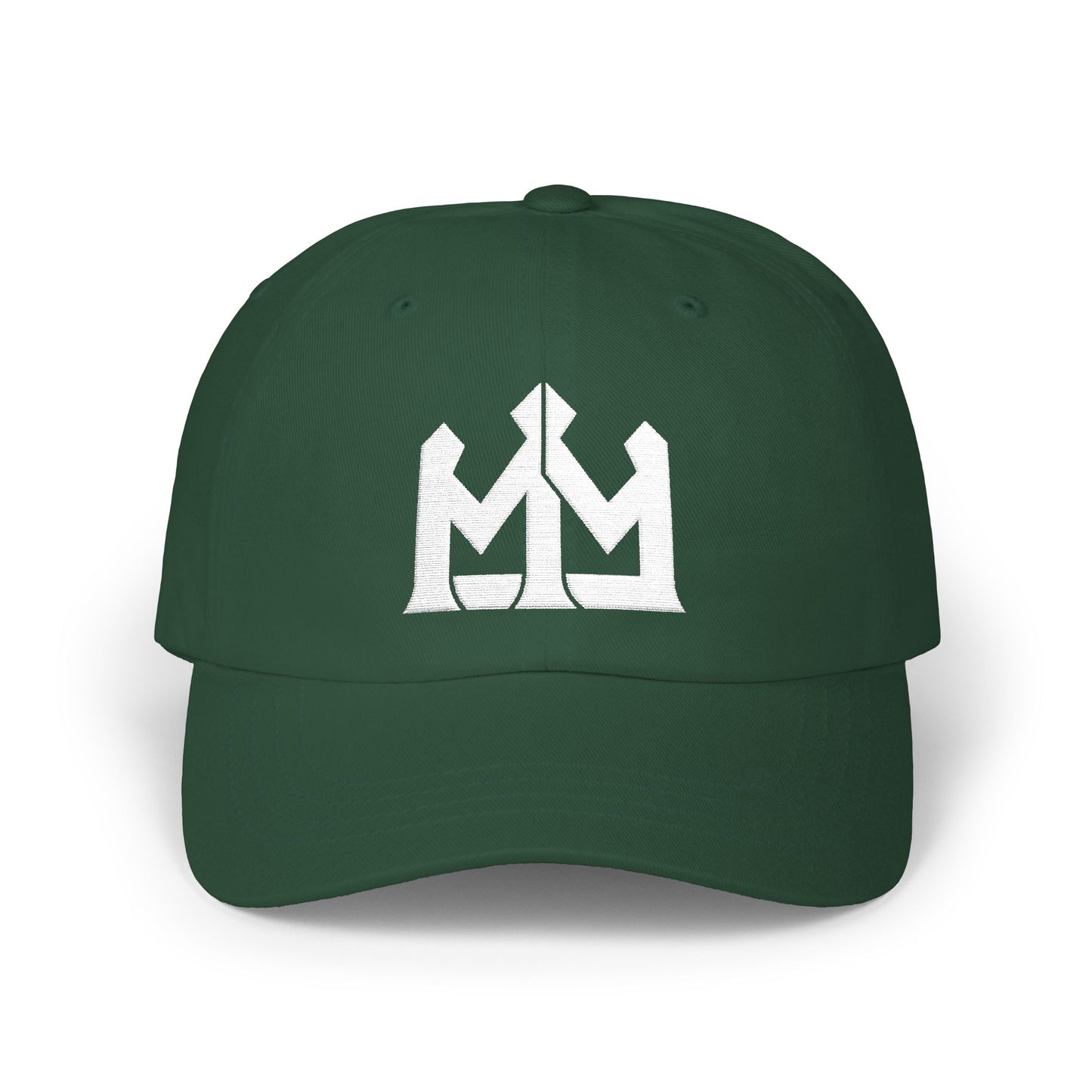 Dad Cap with White Crown Logo — Classic Baseball Hat for Men & Women