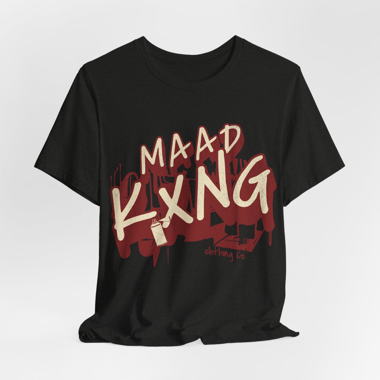 Graffiti "Maad Kxng" Graphic Tee — Urban Streetwear Drip
