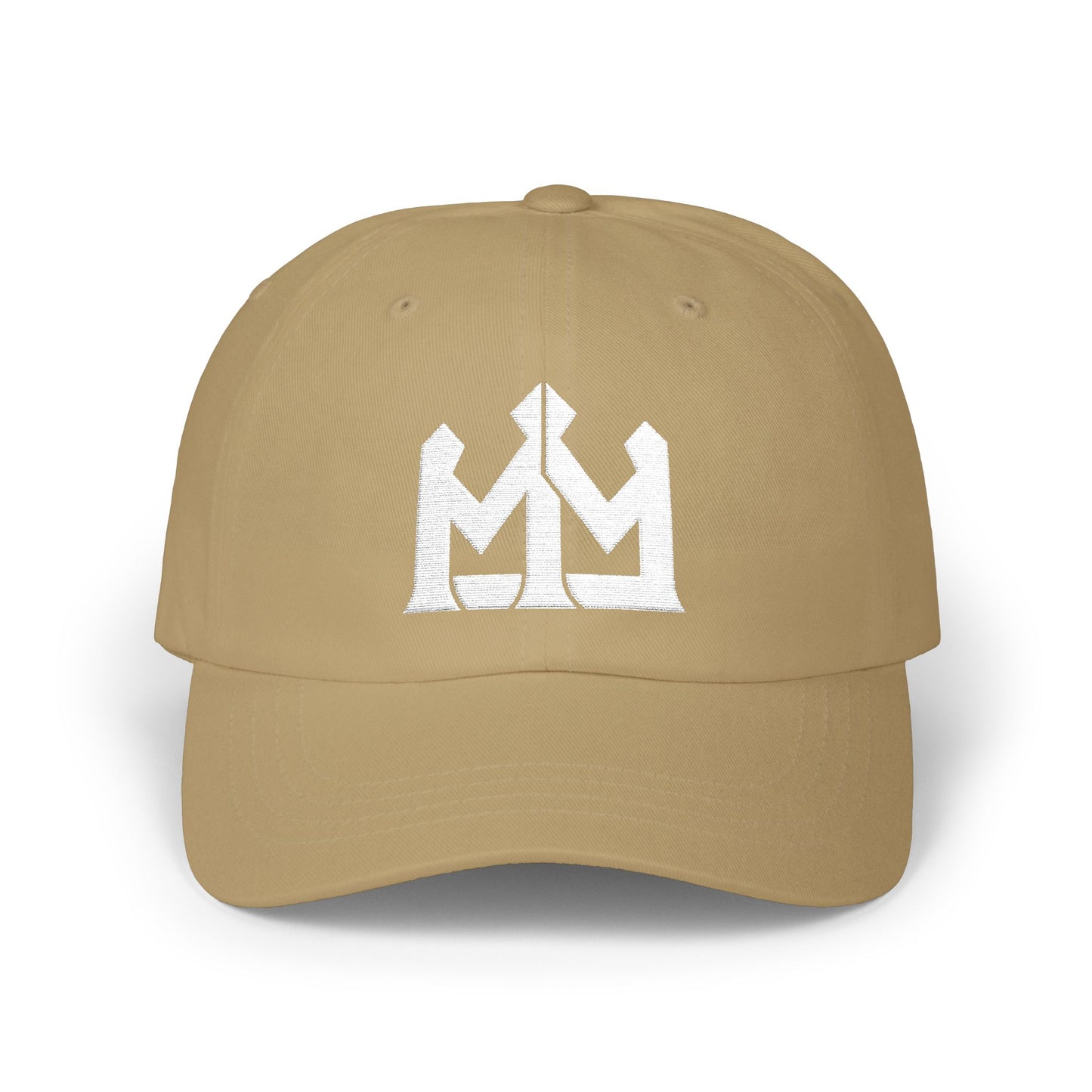 Dad Cap with White Crown Logo — Classic Baseball Hat for Men & Women