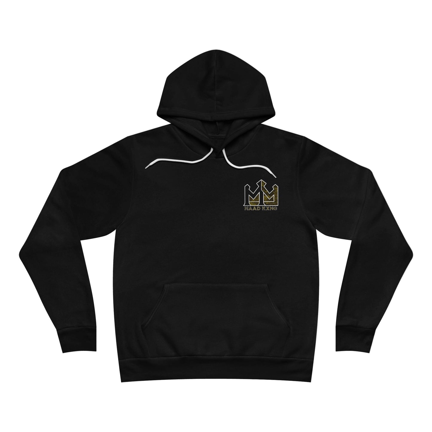 Crowned Kxng Logo Hoodie — Minimal Chest Emblem Pullover