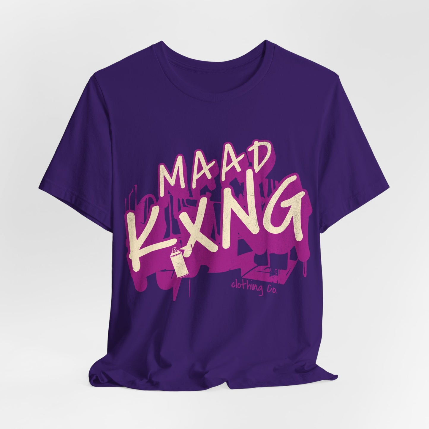 Graffiti "Maad Kxng" Graphic Tee — Urban Streetwear Drip