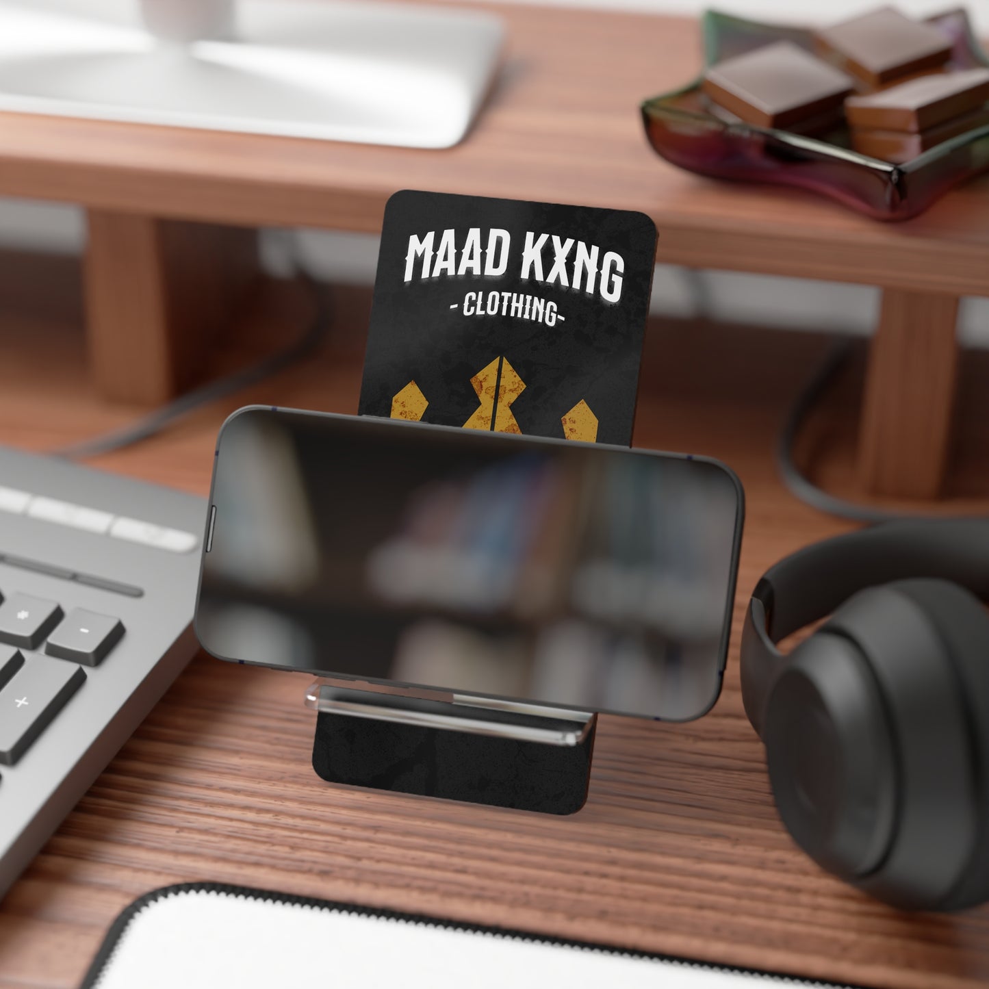 Mobile Stand — MAAD KXNG Branded Foldable Smartphone Display Stand