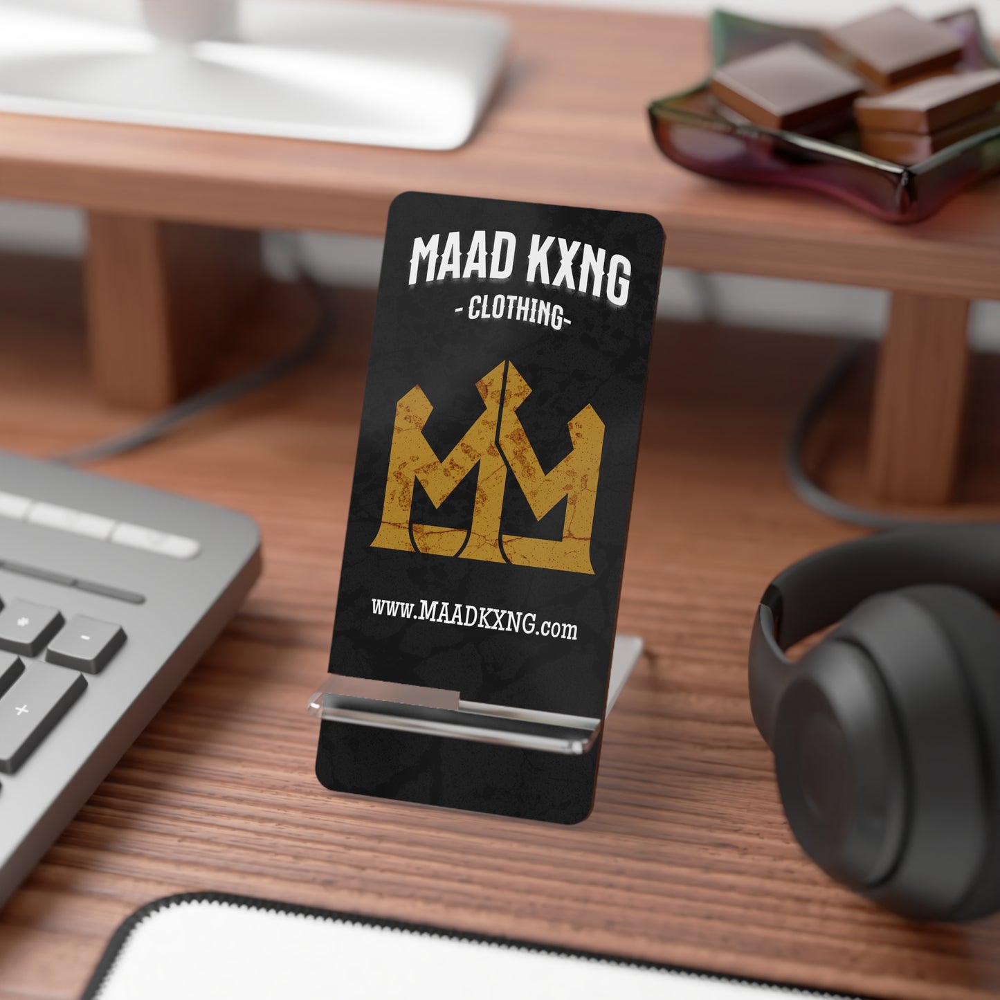 Mobile Stand — MAAD KXNG Branded Foldable Smartphone Display Stand