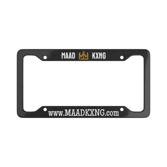MAAD KXNG License Plate Frame – Black/White