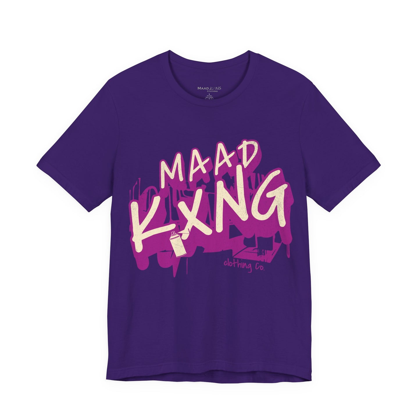 Graffiti "Maad Kxng" Graphic Tee — Urban Streetwear Drip