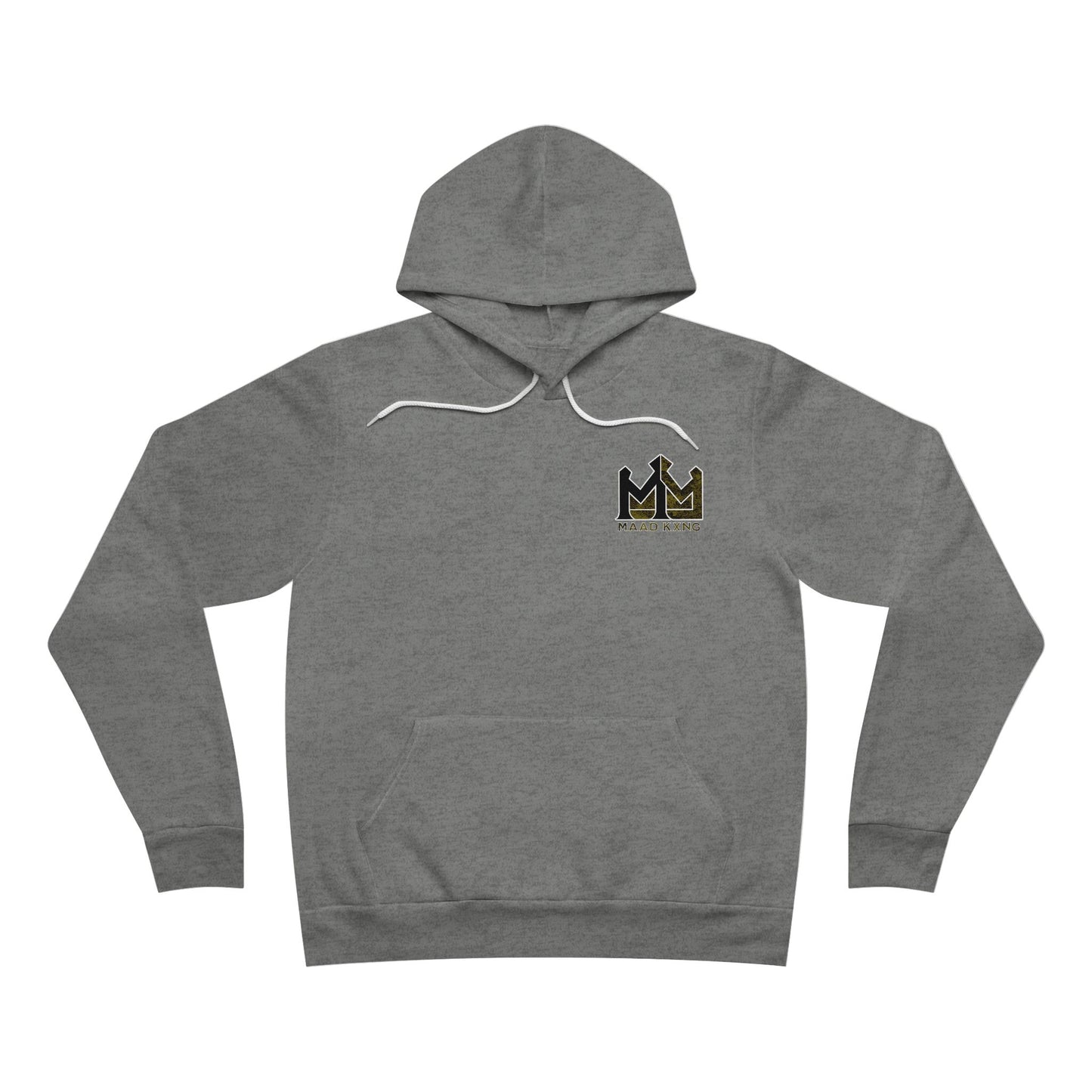Crowned Kxng Logo Hoodie — Minimal Chest Emblem Pullover