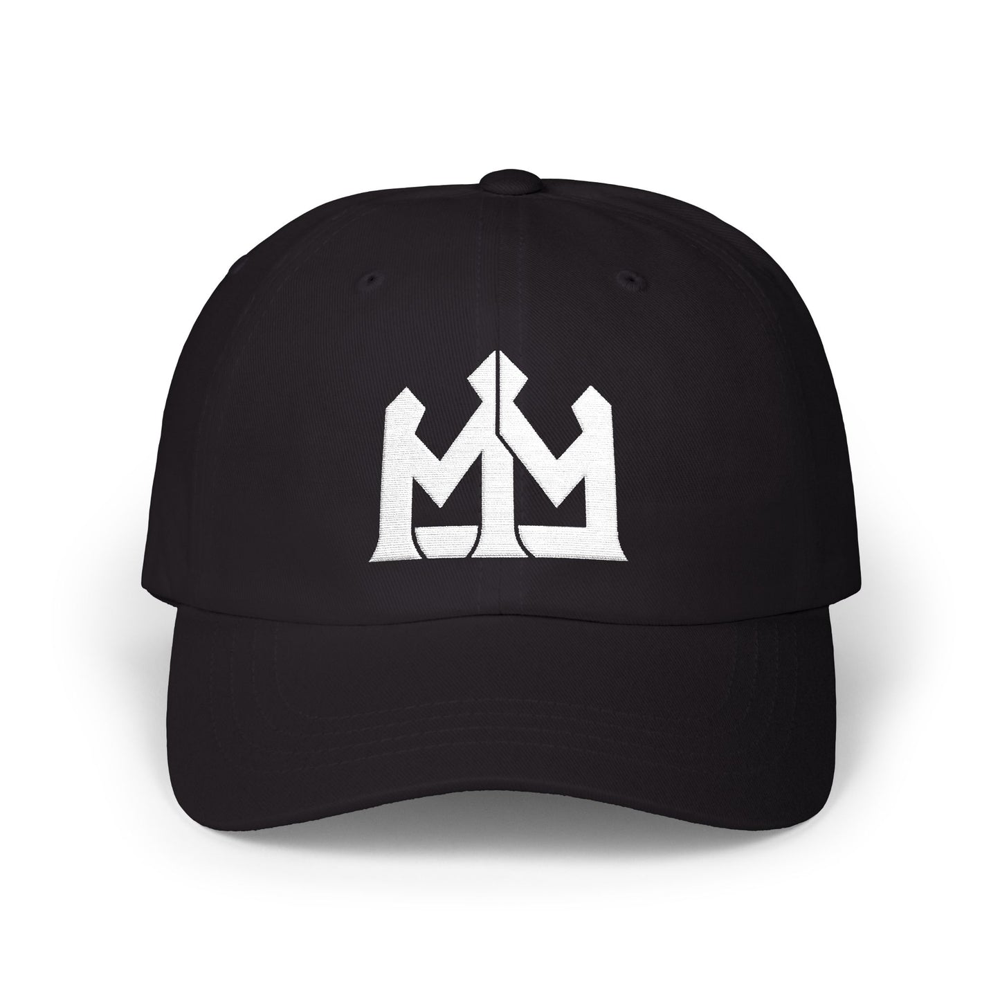 Dad Cap with White Crown Logo — Classic Baseball Hat for Men & Women