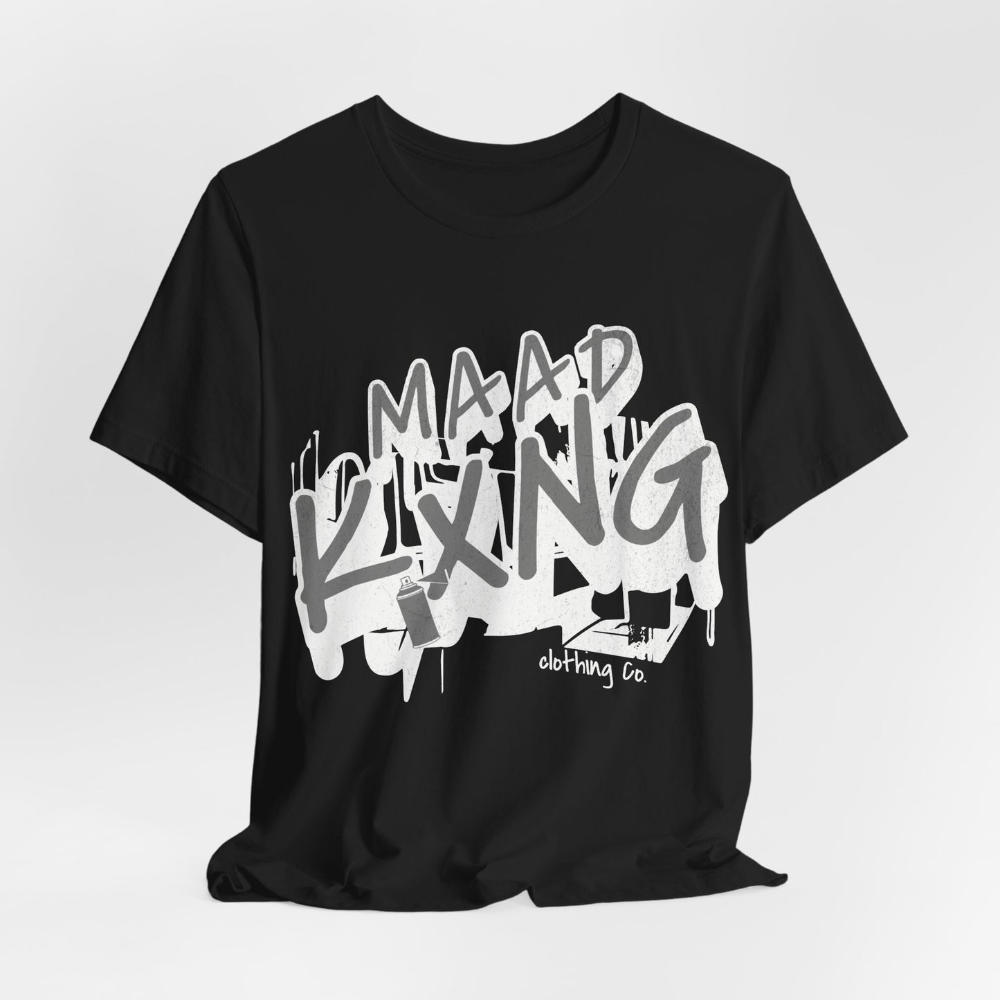 Graffiti "Maad Kxng" Graphic Tee — Urban Streetwear Drip