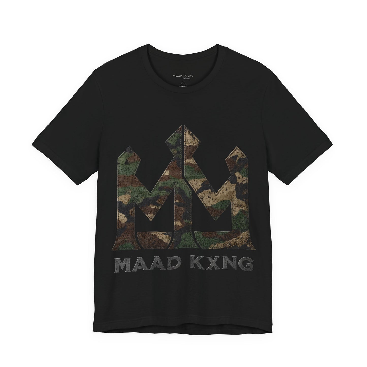 Camo Krown T‑Shirt — MAAD KXNG Graphic Tee